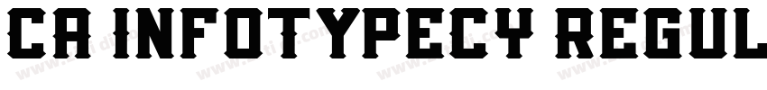 CA InfoTypeCY Regul字体转换